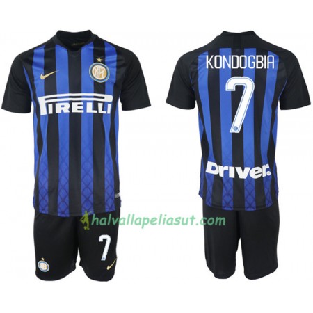 Jalkapallo Pelipaidat Inter Milan KONDOGBIA 7 Lasten Kotipaita 2018-2019 Lyhythihainen